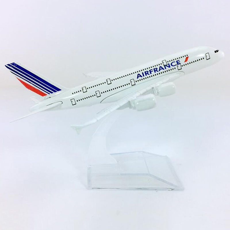 14CM 1:400 Scale Airbus A380-800 model aircraft Air France airplane landing gear W base alloy plane collectible display toy Gift 14CM 1:400 Scale Airbus A380-800 model aircraft Air France airplane landing gear W base alloy plane collectible display toy Gift