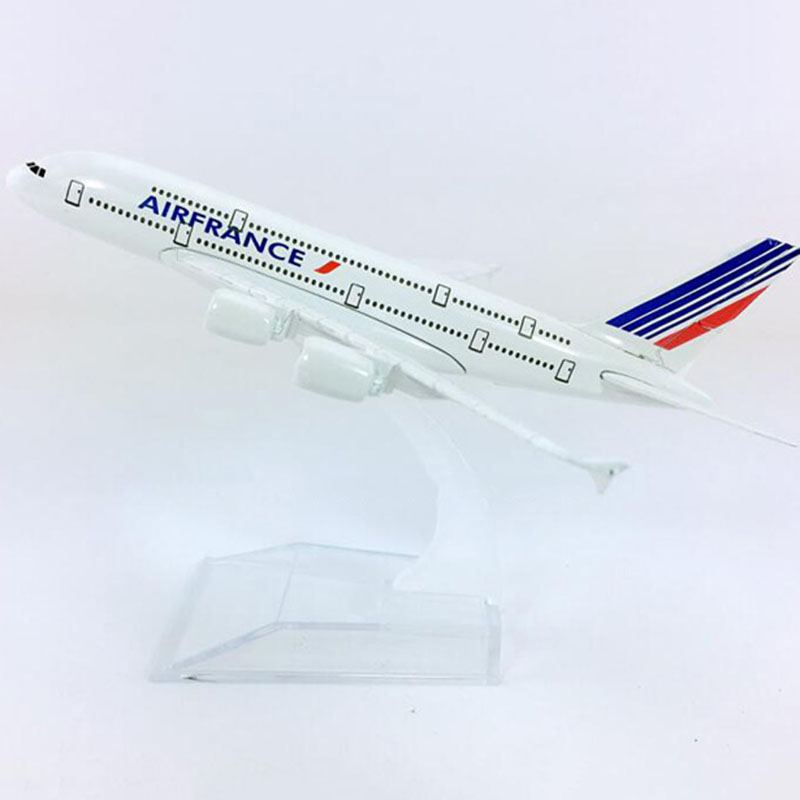 14CM 1:400 Scale Airbus A380-800 model aircraft Air France airplane landing gear W base alloy plane collectible display toy Gift 14CM 1:400 Scale Airbus A380-800 model aircraft Air France airplane landing gear W base alloy plane collectible display toy Gift