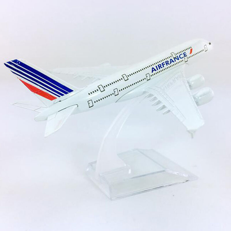 14CM 1:400 Scale Airbus A380-800 model aircraft Air France airplane landing gear W base alloy plane collectible display toy Gift 14CM 1:400 Scale Airbus A380-800 model aircraft Air France airplane landing gear W base alloy plane collectible display toy Gift