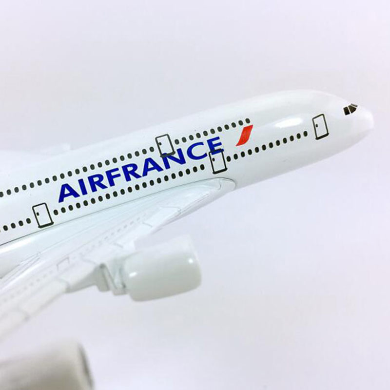 14CM 1:400 Scale Airbus A380-800 model aircraft Air France airplane landing gear W base alloy plane collectible display toy Gift 14CM 1:400 Scale Airbus A380-800 model aircraft Air France airplane landing gear W base alloy plane collectible display toy Gift