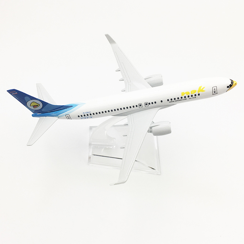 16CM 1/400 Boeing B737 model Aircraft THAILAND NOK AirBird SCALE Alloy airplane toy With landing gear base kid Plane giftDisplay