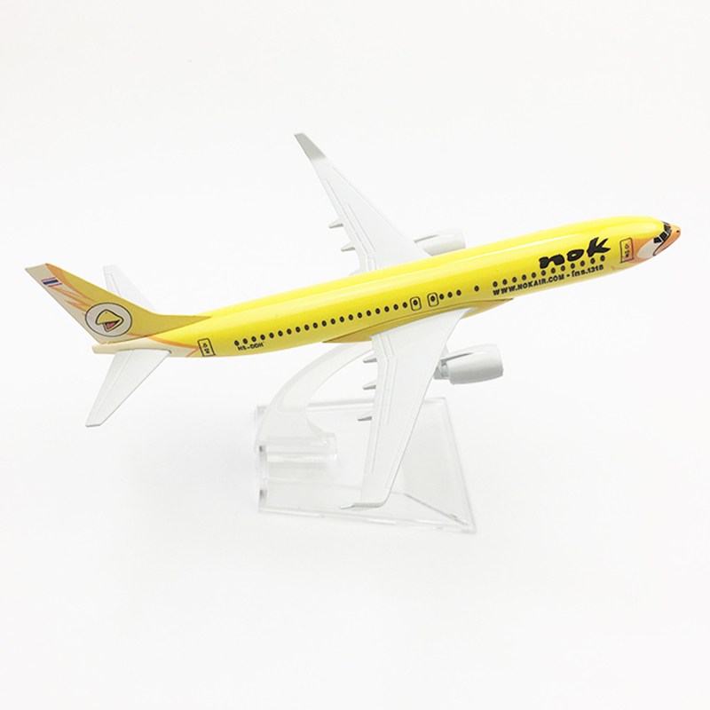 16CM 1/400 Boeing B737 model Aircraft THAILAND NOK AirBird SCALE Alloy airplane toy With landing gear base kid Plane giftDisplay