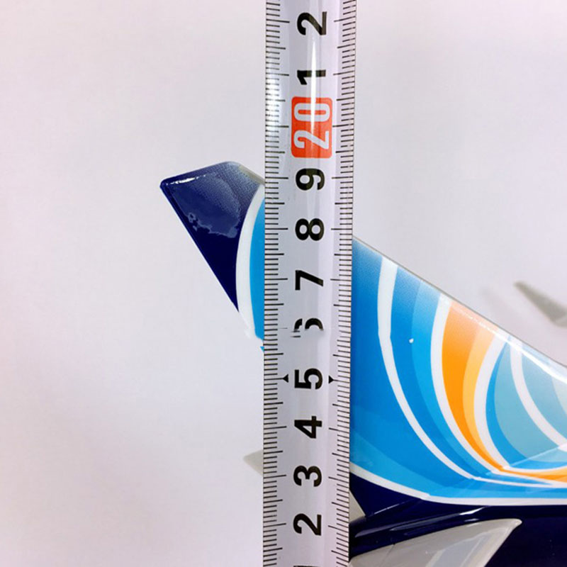 40CM airlines Aircraft 1/111 Scale FLY DUBAI Boeing B737-800 airplane Aviation airplane toys diecast plastic plane gifts kids