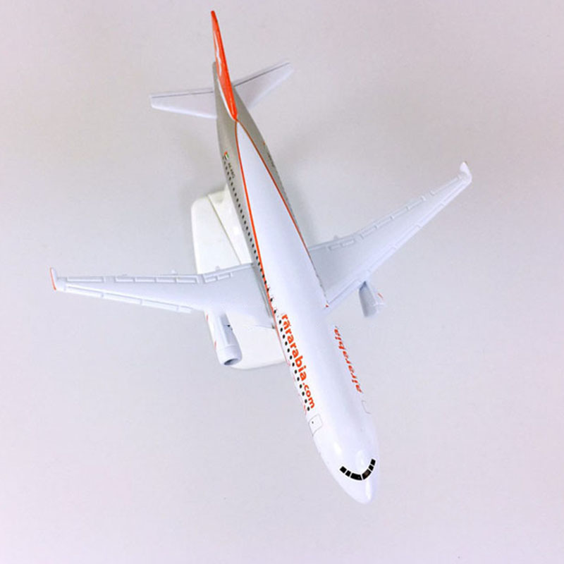 16CM 1:400 Airbus A320-200 model Airarabia airline aircraft landing gear W base alloy Diecast Airplane collectible Plane display