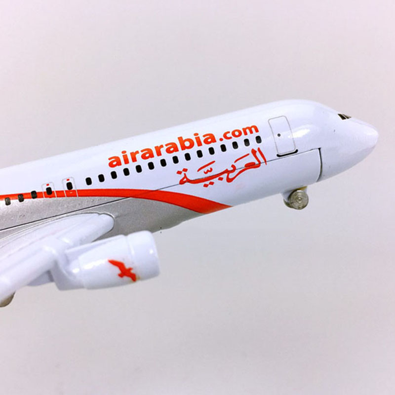 16CM 1:400 Airbus A320-200 model Airarabia airline aircraft landing gear W base alloy Diecast Airplane collectible Plane display