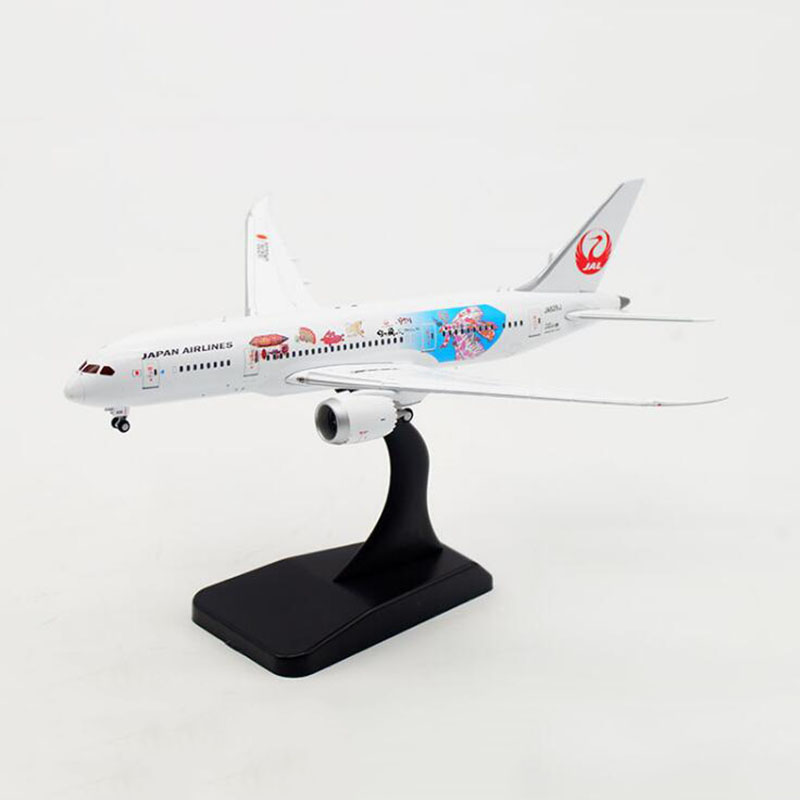 1:400 Scale B787-8 JA828J model Airplane Airlines Alloy Aircraft W base wheel Diecast plastic Plane Toy Gift display
