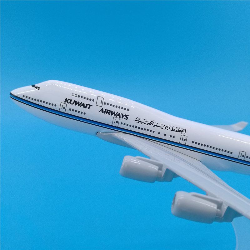 16CM 1:400 Boeing 747 B747 model airplanes Kuwait Airways w base alloy aircraft plane collectible display toy model collection