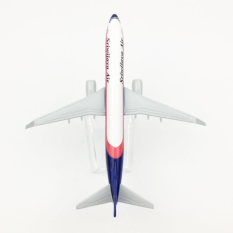 16CM 1/400 Scale Boeing B737 Sriwiiava Air Airline Plane Model Diecast Alloy Airframe W Base Metal Airplane Kids Toys Aircraft