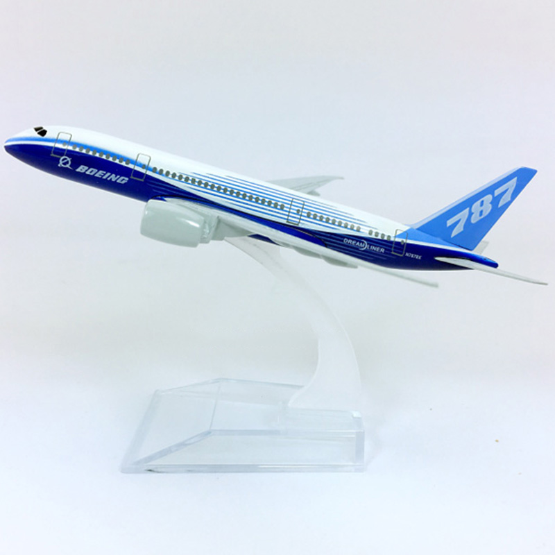 14CM Static Aircraft Model 1:400 airbus Boeing B787-800 Prototype airlines Static with base metal airplane collectible PlaneToys