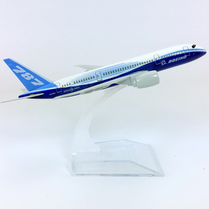 14CM Static Aircraft Model 1:400 airbus Boeing B787-800 Prototype airlines Static with base metal airplane collectible PlaneToys
