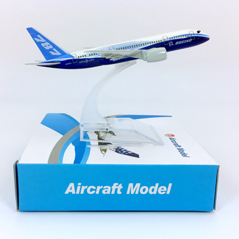 14CM Static Aircraft Model 1:400 airbus Boeing B787-800 Prototype airlines Static with base metal airplane collectible PlaneToys