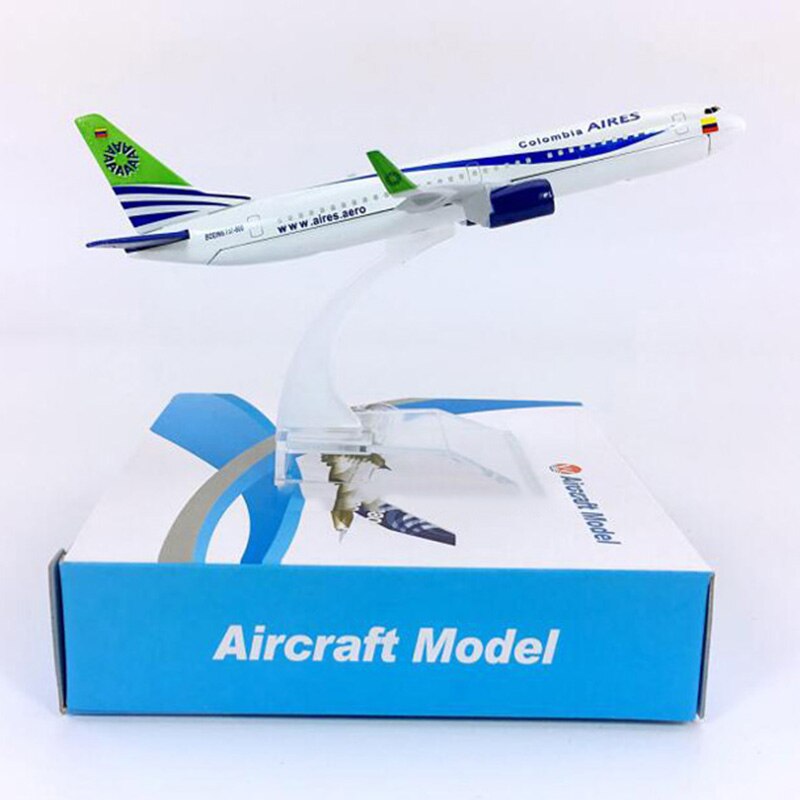16CM Alloy aircraft model 1/400 Scale Boeing B737-800 AVIANCA aires airlines diecast airplane toys Collection plane gift for kid
