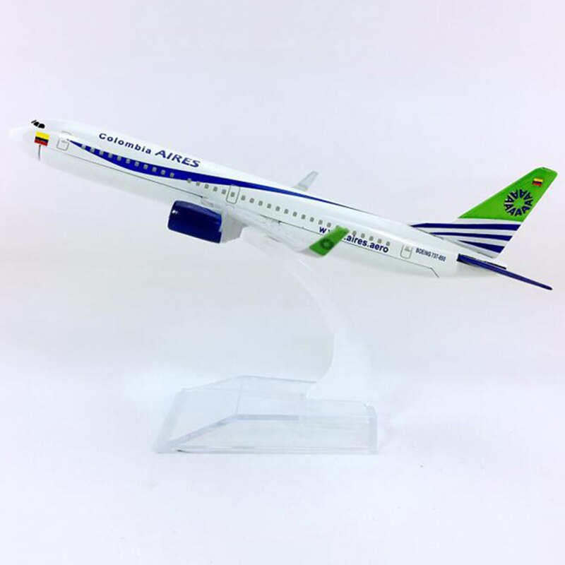 16CM Alloy aircraft model 1/400 Scale Boeing B737-800 AVIANCA aires airlines diecast airplane toys Collection plane gift for kid
