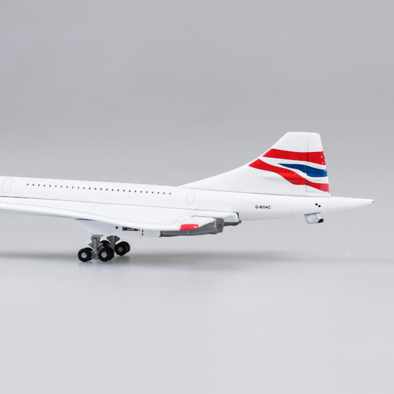 15CM Airplane 1:400 Concorde Air British 1976-2003 Airline model Diecast Alloy Aircraft with landing gear base Kids Plane Toys