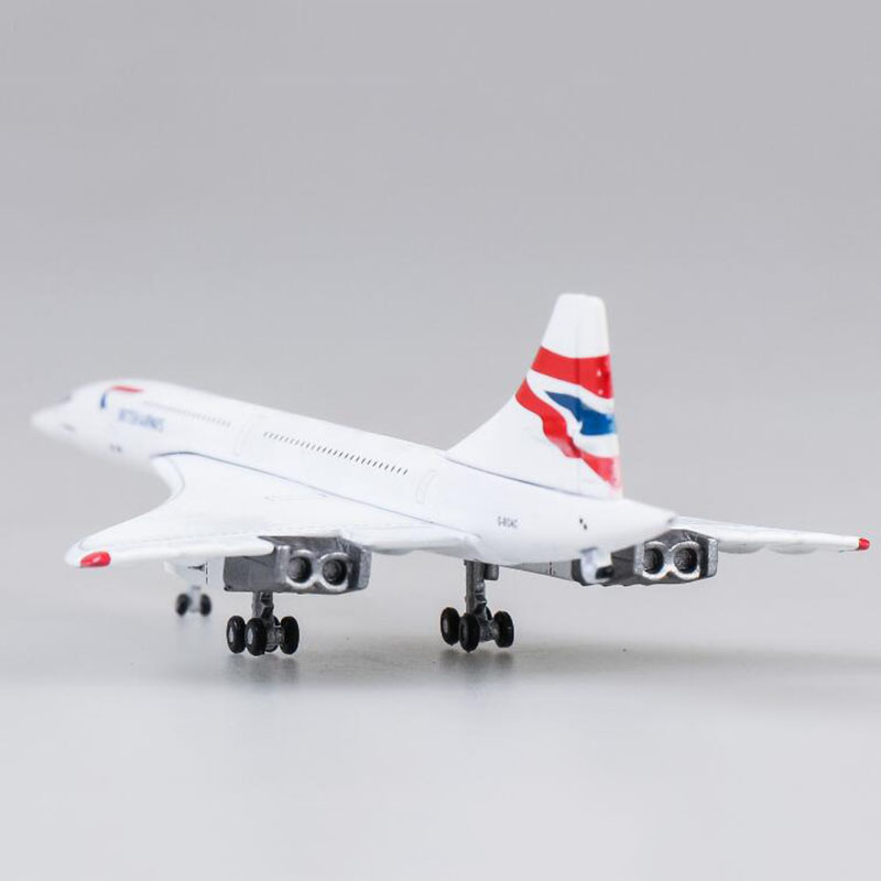 15CM Airplane 1:400 Concorde Air British 1976-2003 Airline model Diecast Alloy Aircraft with landing gear base Kids Plane Toys