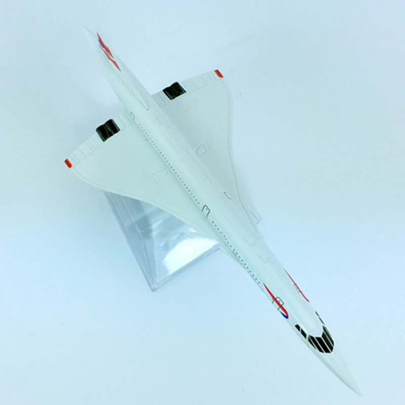 16CM Diecast Alloy Aircraft 1:400 British Airline Supersonic speed airplane model with base plane collectible display toy Gift