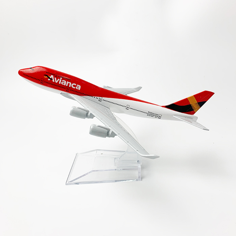 16CM 1:400 Airplane B747 Model with Base Alloy Aircraft Plane Toy Model Colobia AVIANCA Airlines 747 Plane Model Gifts Display 16CM 1:400 Airplane B747 Model with Base Alloy Aircraft Plane Toy Model Colobia AVIANCA Airlines 747 Plane Model Gifts Display