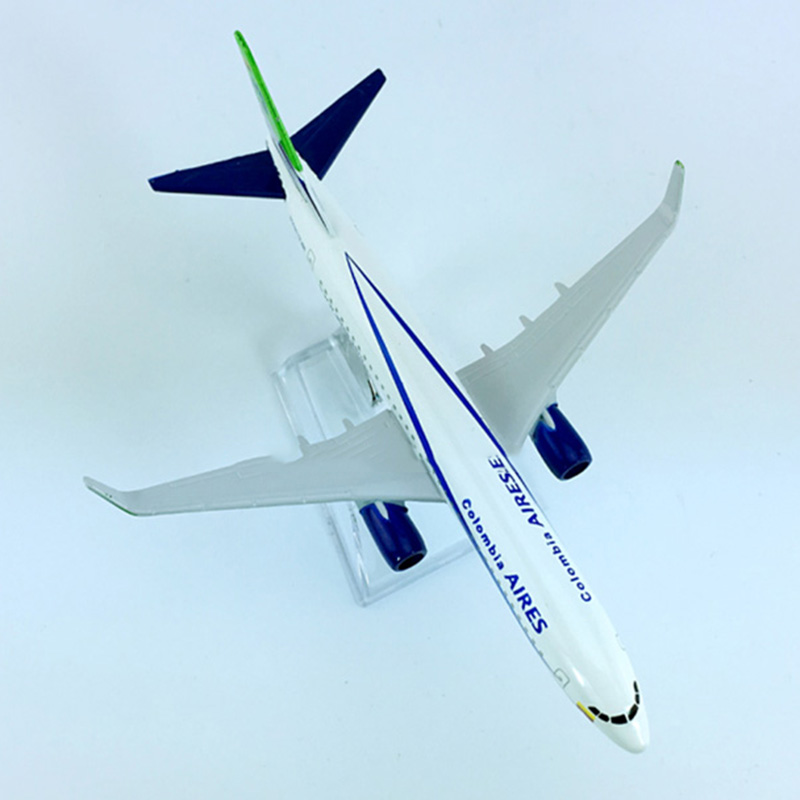 16CM Static Aircraft 1/400 Boeing B737-800 AVIANCA aires airlines airplane model toys alloy Diecast plastic plane gifts for kid