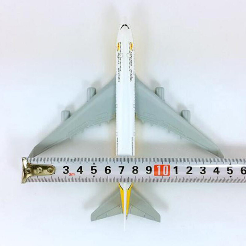 16CM landing gear Aircraft 1:400 Boeing B747-400 model Royal Brunei airlines W base airbus alloy Diecast Airplane display plane