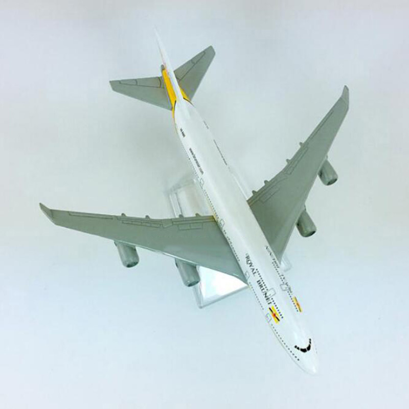 16CM landing gear Aircraft 1:400 Boeing B747-400 model Royal Brunei airlines W base airbus alloy Diecast Airplane display plane