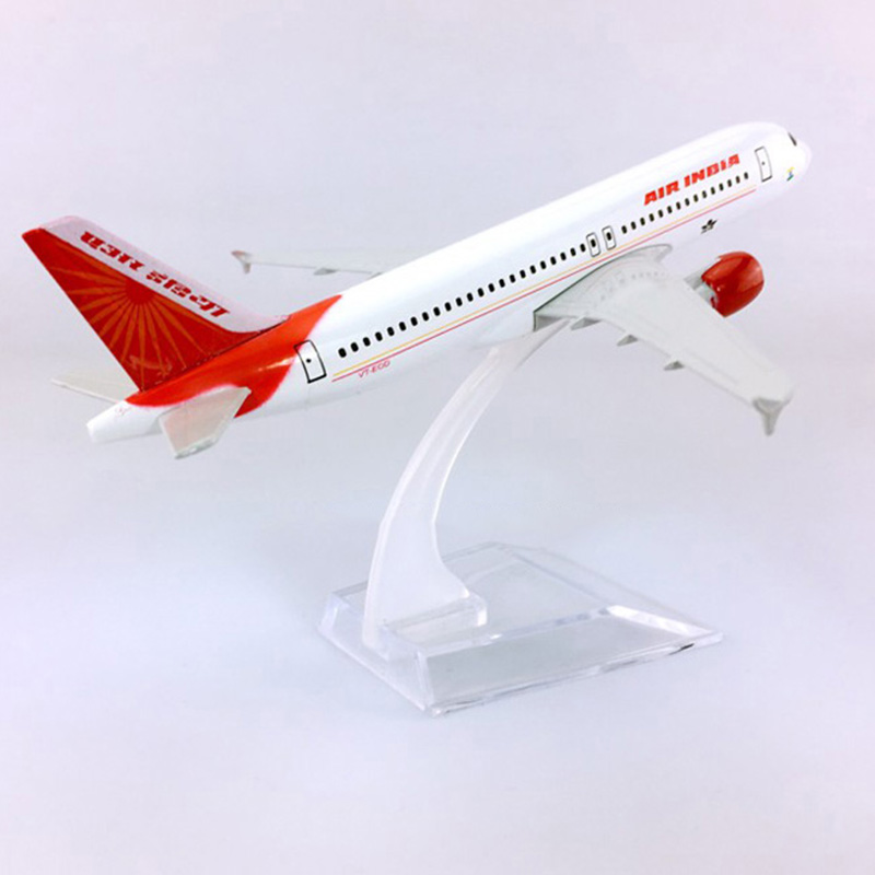 16CM 1:400 simulation Airbus A320-200 model Aircraft Air INDIA airways W Stand base Diecast alloy plane display Airplane Toys
