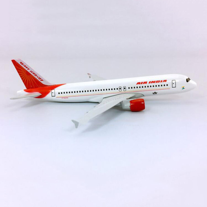 16CM 1:400 simulation Airbus A320-200 model Aircraft Air INDIA airways W Stand base Diecast alloy plane display Airplane Toys