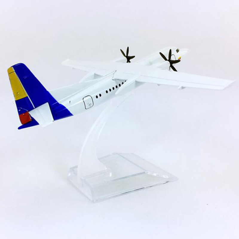 16CM Static Diecast Aircraft 1:400 FK50 Colombia Satena model AVIANCA airlines landing gear base alloy airplane display Gift Toy