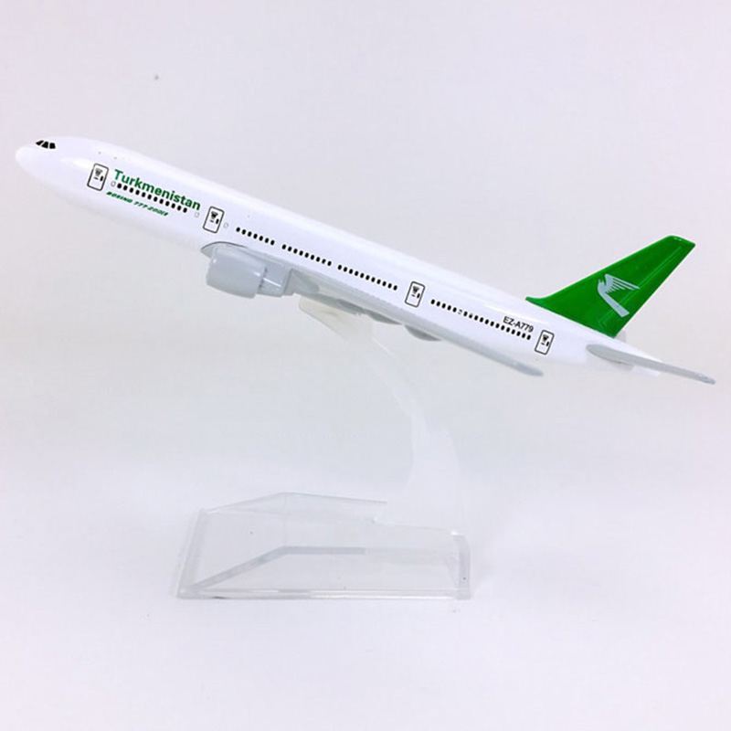 16cm Turkmenistan airlines plane model toys Boeing B777 air aircraft model diecast plastic alloy plane gifts for kids Toys 16cm Turkmenistan airlines plane model toys Boeing B777 air aircraft model diecast plastic alloy plane gifts for kids Toys
