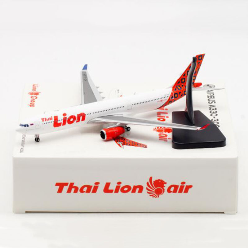 1:400 THAI Lion Support Plane model Airbus A330 Airlines Alloy Aircraft W base wheel Diecast Aircraft landing gear Airplane Toys