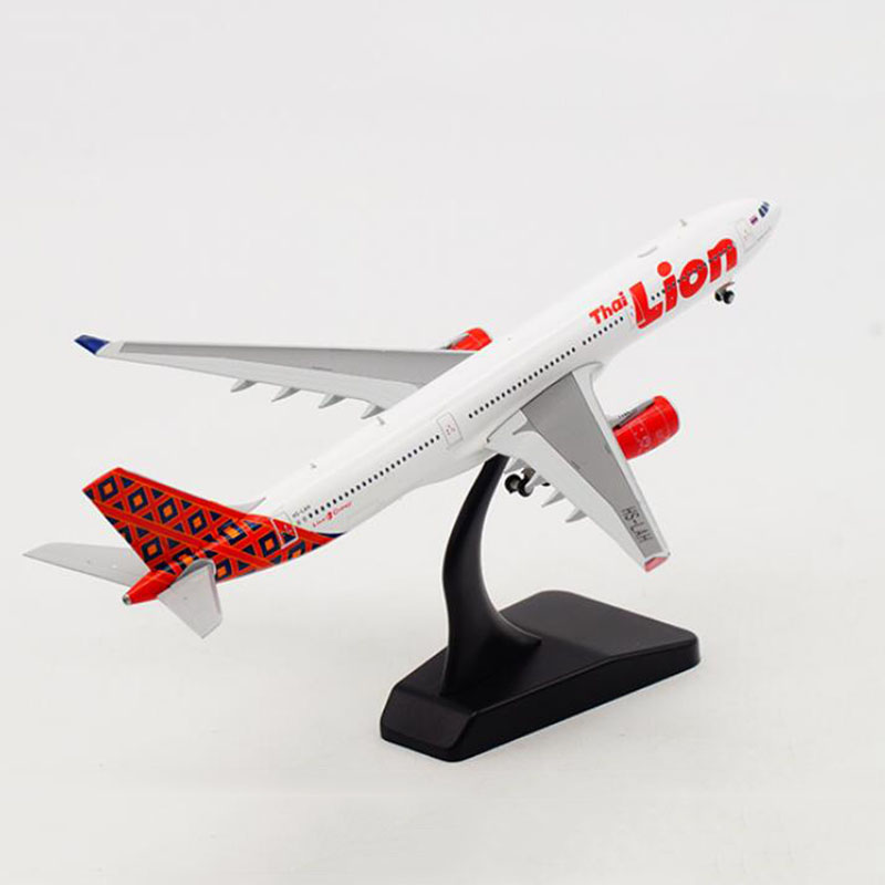 1:400 THAI Lion Support Plane model Airbus A330 Airlines Alloy Aircraft W base wheel Diecast Aircraft landing gear Airplane Toys