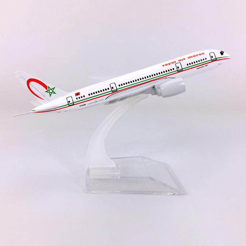 14CM 1:400 Boeing B787-800 model aircraft Royal Air Moroccan airlines landing gear W base airbus alloy airplane CHRISTMAS Gift