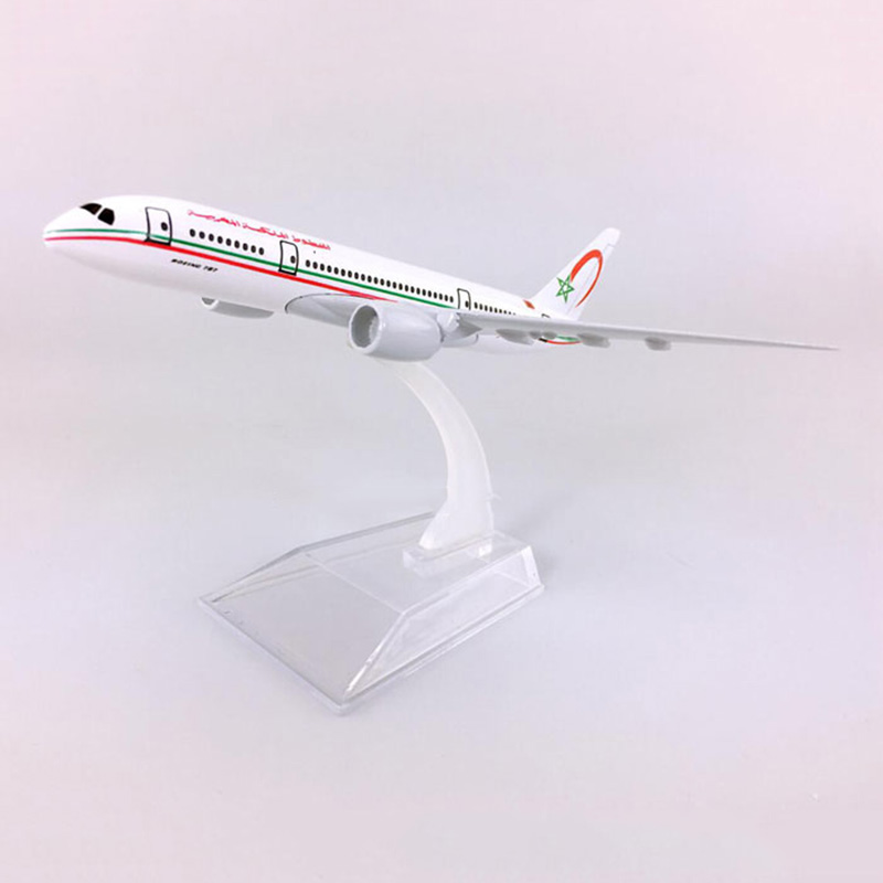 14CM 1:400 Boeing B787-800 model aircraft Royal Air Moroccan airlines landing gear W base airbus alloy airplane CHRISTMAS Gift