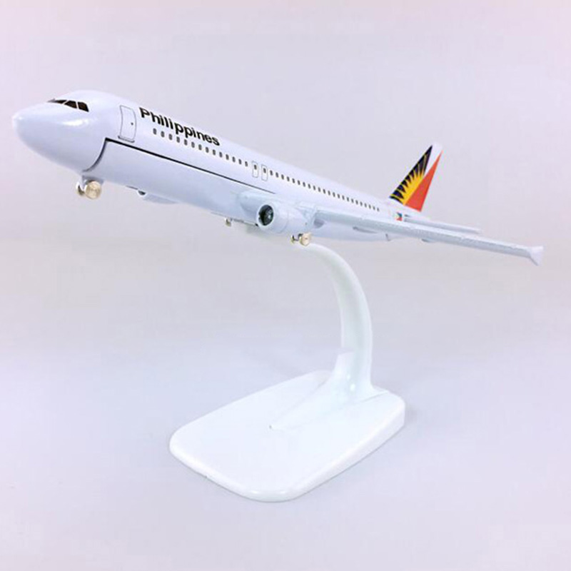 16CM Philippines airline Aircraft Model 1:400 Airbus320-200 model W base alloy airplane collectible display toy collection Gift