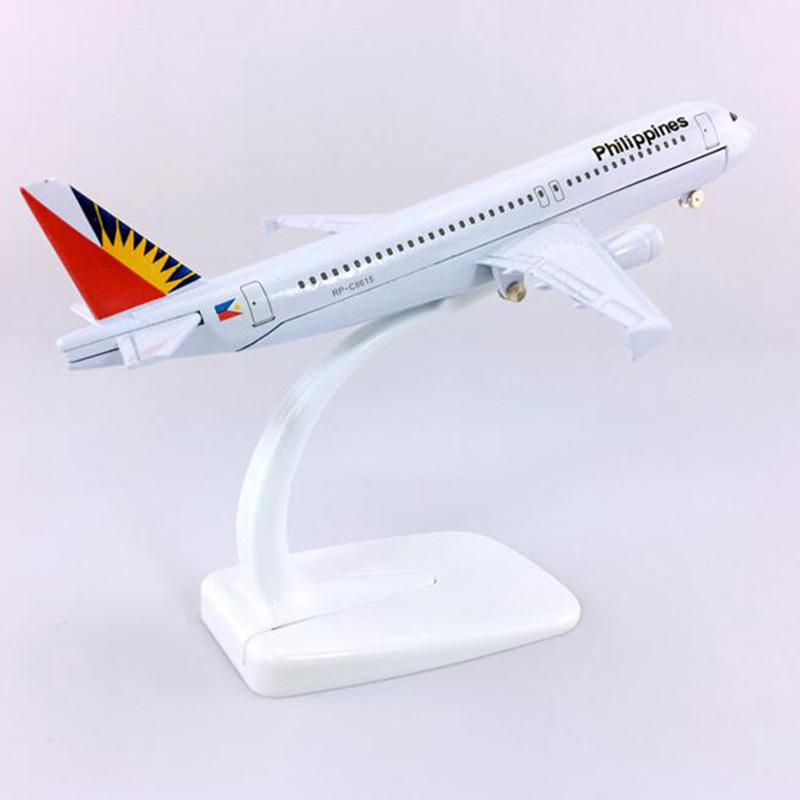 16CM Philippines airline Aircraft Model 1:400 Airbus320-200 model W base alloy airplane collectible display toy collection Gift