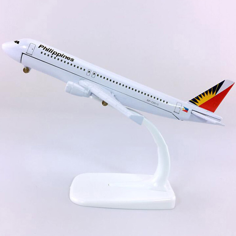 16CM Philippines airline Aircraft Model 1:400 Airbus320-200 model W base alloy airplane collectible display toy collection Gift