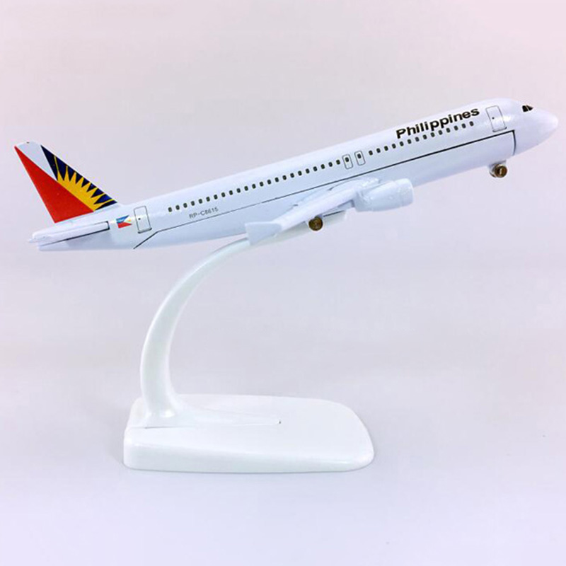 16CM Philippines airline Aircraft Model 1:400 Airbus320-200 model W base alloy airplane collectible display toy collection Gift