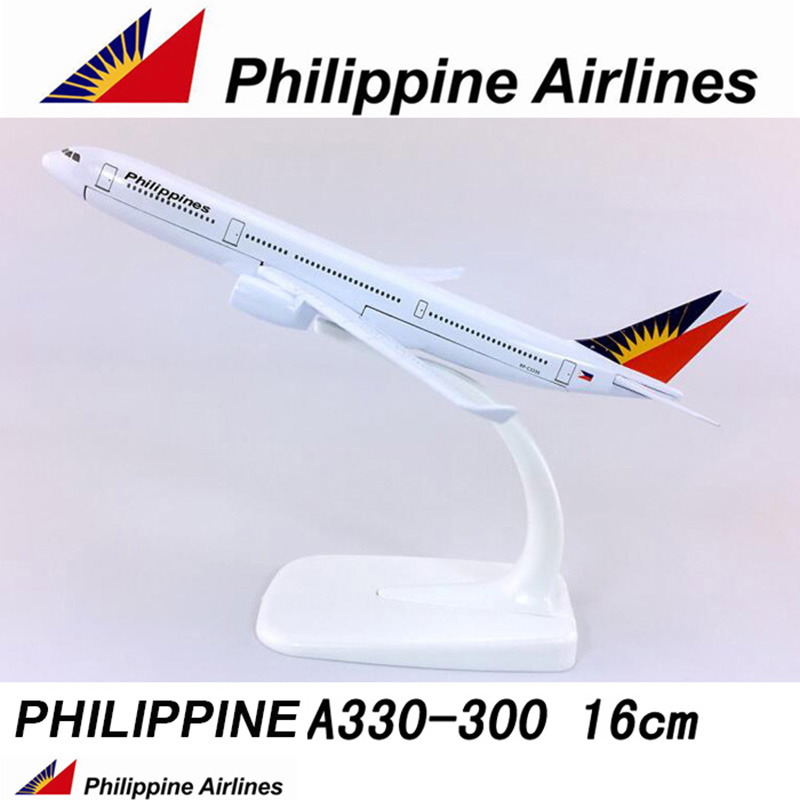 16CM Philippines airplane 1:400 Scale Air Airbus 330-300 model with base alloy aircraft collectible display plane toy model Gift
