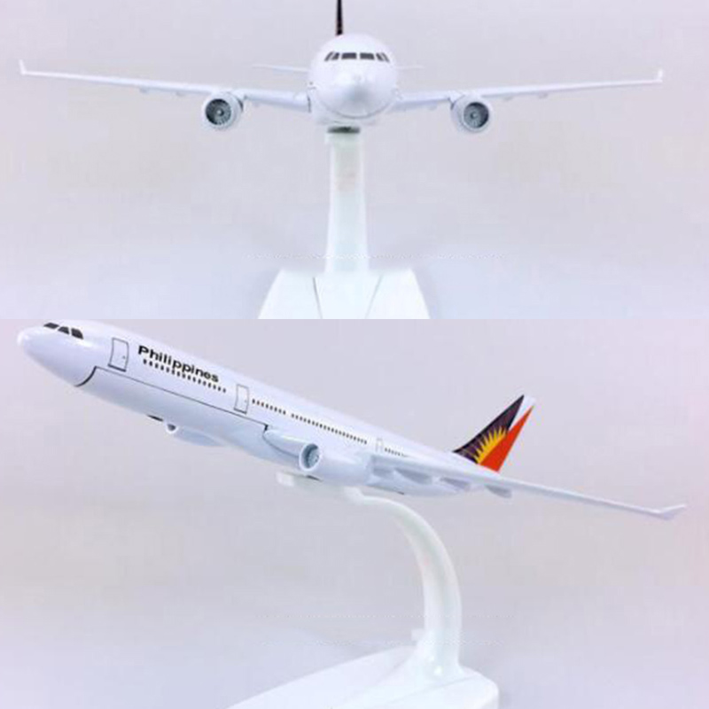 16CM Philippines airplane 1:400 Scale Air Airbus 330-300 model with base alloy aircraft collectible display plane toy model Gift