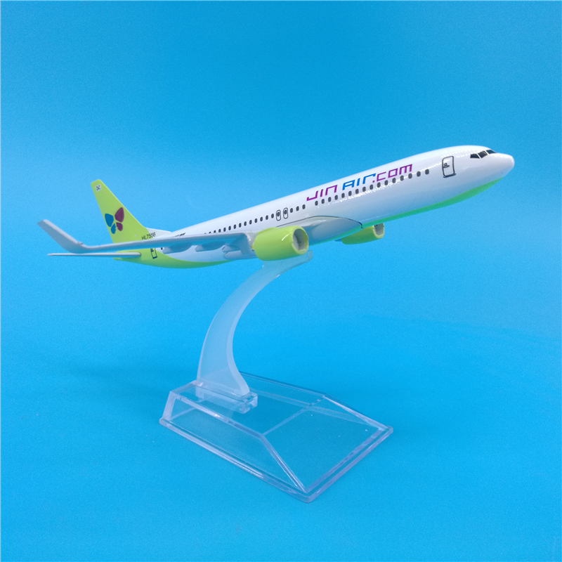 1/400 scale 16CM Boeing B737 Jin Air airlines airplane aviation model toys aircraft diecast plastic alloy plane gifts for kids 1/400 scale 16CM Boeing B737 Jin Air airlines airplane aviation model toys aircraft diecast plastic alloy plane gifts for kids
