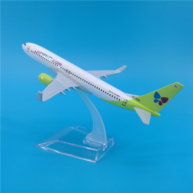 1/400 scale 16CM Boeing B737 Jin Air airlines airplane aviation model toys aircraft diecast plastic alloy plane gifts for kids 1/400 scale 16CM Boeing B737 Jin Air airlines airplane aviation model toys aircraft diecast plastic alloy plane gifts for kids