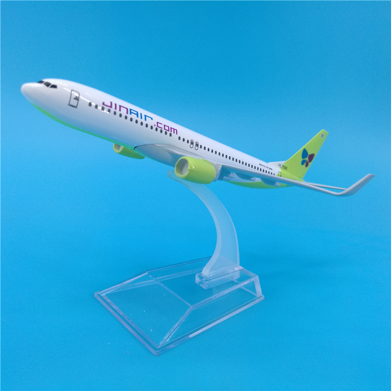 1/400 scale 16CM Boeing B737 Jin Air airlines airplane aviation model toys aircraft diecast plastic alloy plane gifts for kids 1/400 scale 16CM Boeing B737 Jin Air airlines airplane aviation model toys aircraft diecast plastic alloy plane gifts for kids