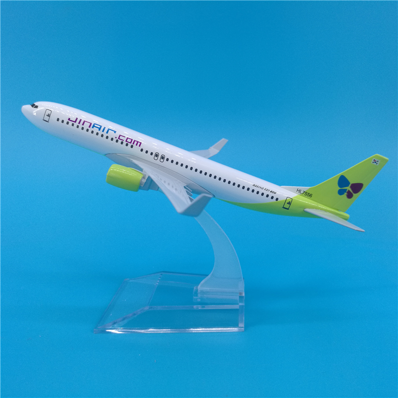 1/400 scale 16CM Boeing B737 Jin Air airlines airplane aviation model toys aircraft diecast plastic alloy plane gifts for kids 1/400 scale 16CM Boeing B737 Jin Air airlines airplane aviation model toys aircraft diecast plastic alloy plane gifts for kids