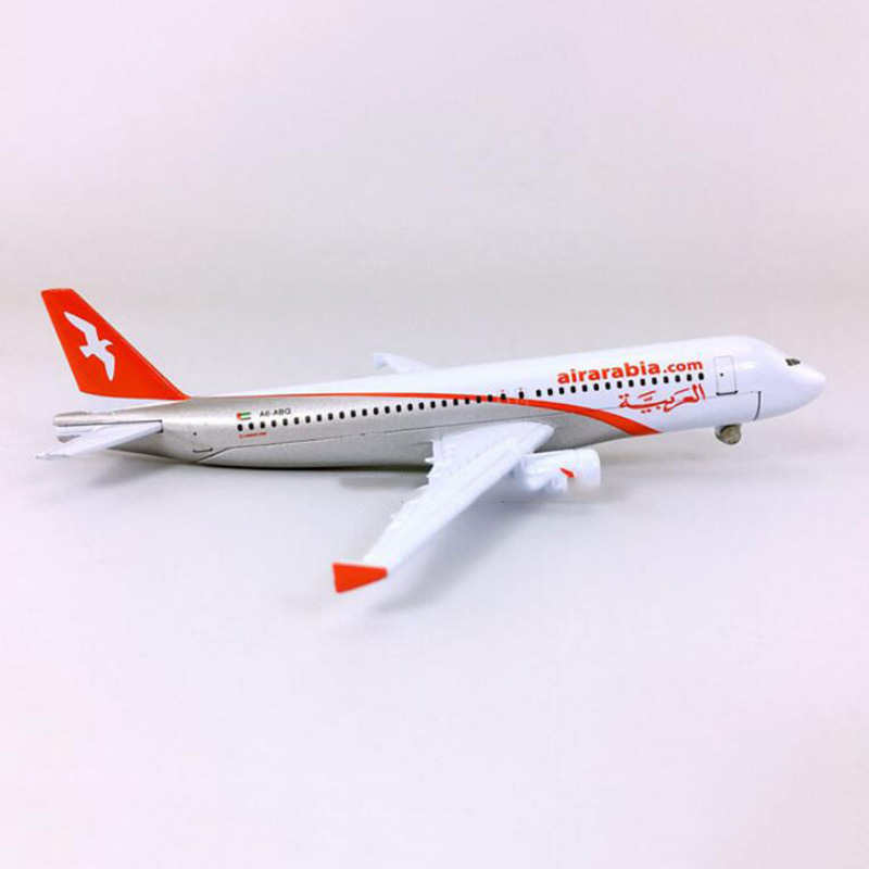 16CM 1:400 Airbus A320-200 model Airarabia airlines landing gear Aircraft W base alloy airplane collection Plane display ToyGift