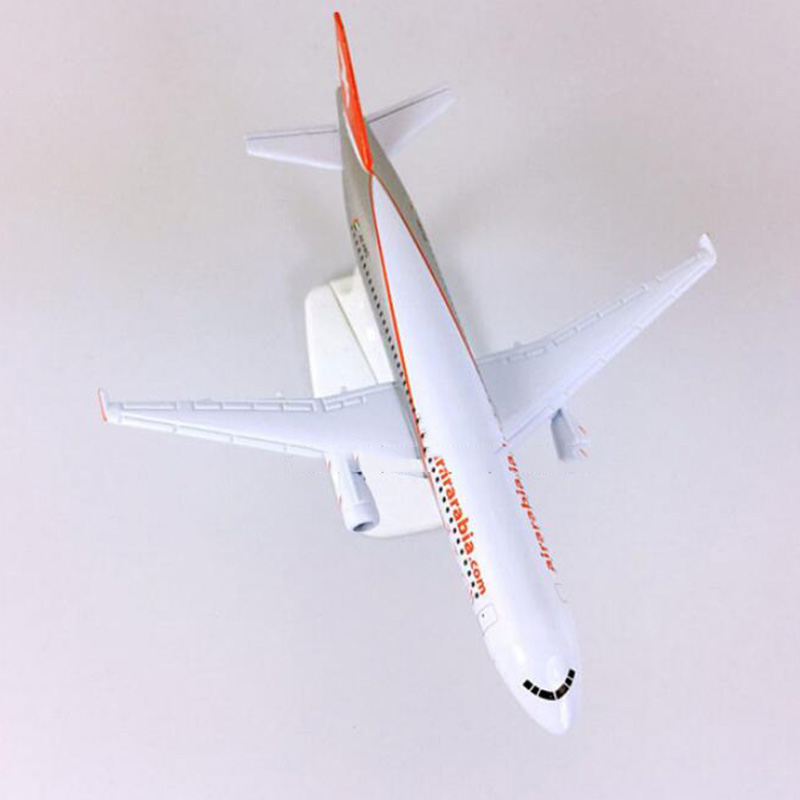 16CM 1:400 Airbus A320-200 model Airarabia airlines landing gear Aircraft W base alloy airplane collection Plane display ToyGift