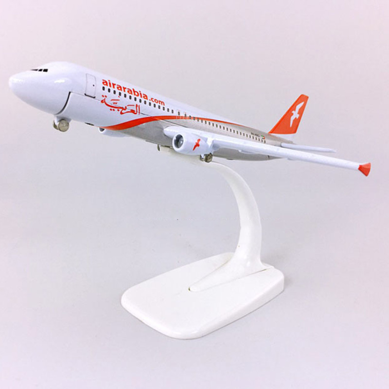 16CM 1:400 Airbus A320-200 model Airarabia airlines landing gear Aircraft W base alloy airplane collection Plane display ToyGift