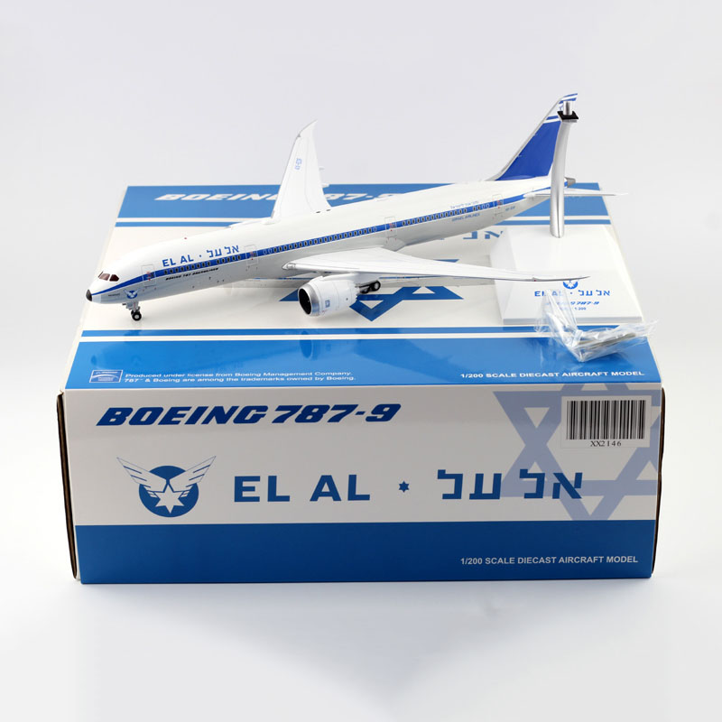 1/200 Scale Diecast Air ISRAEL Airline EL AL airplane 787 Plane model With base landing gear alloy aircraft toy collection 1/200 Scale Diecast Air ISRAEL Airline EL AL airplane 787 Plane model With base landing gear alloy aircraft toy collection