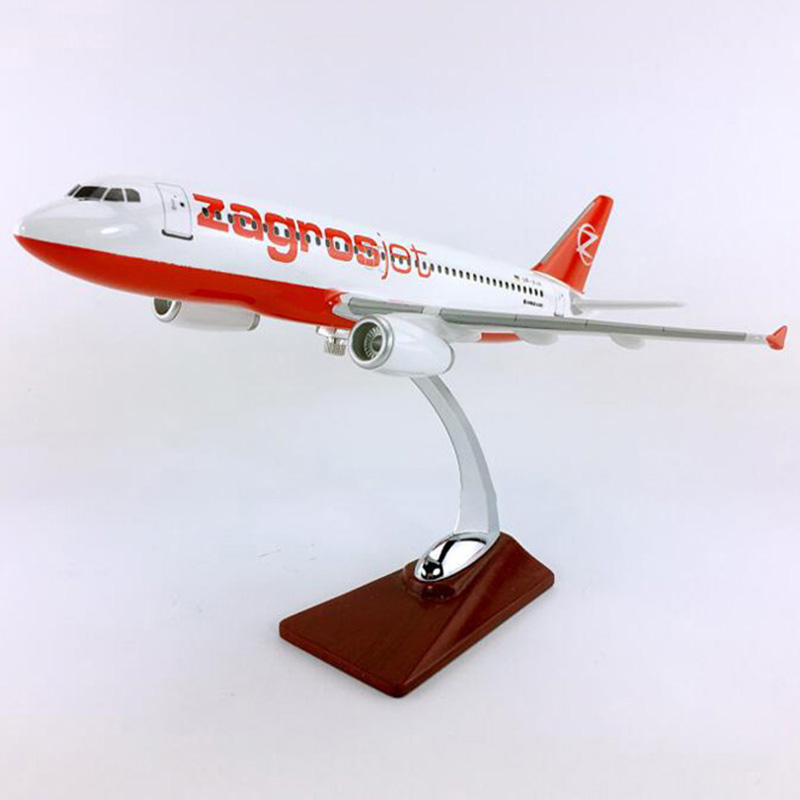 32CM Iraqi Airlines Alloy Aircraft 1:200 Airbus A320-200 model Zagrosjet&base diecast plane collectible display model collection