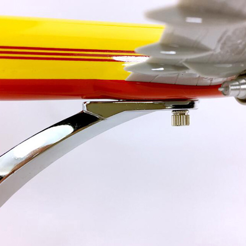 30CM Yellow simulation Aircraft 1:230 scale Boeing B737-800 model DHL airline airplane with base diecast alloy plane collectible