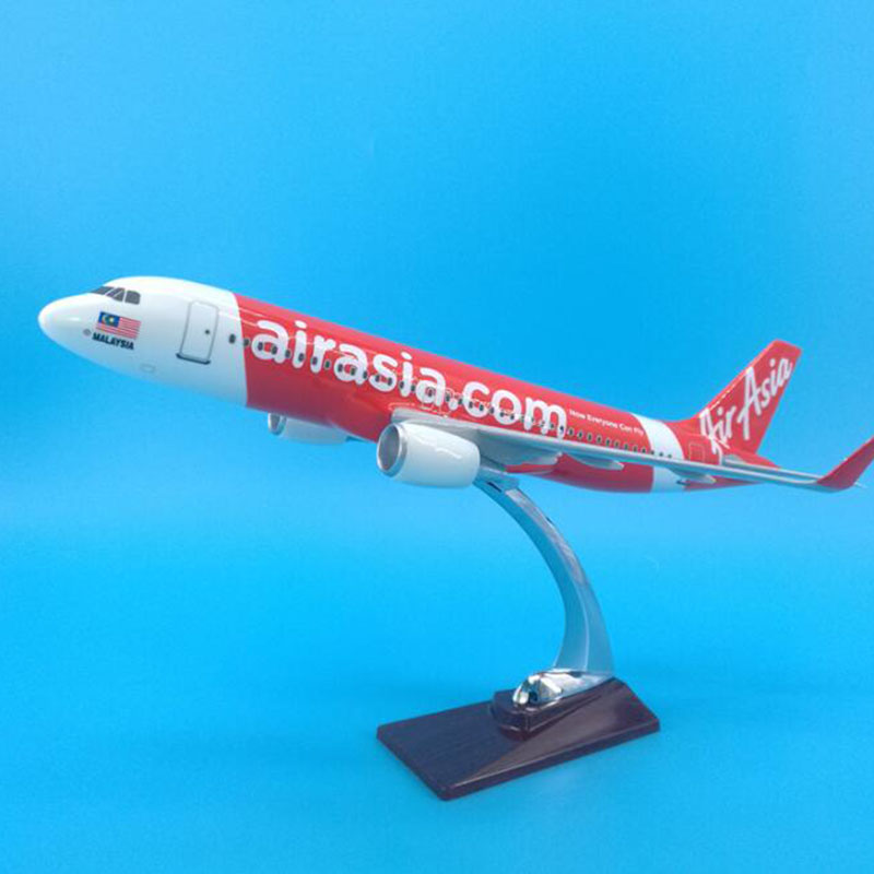 37CM Red classic Malaysia Air airline Aircraft Model 1/200 Scale plane Airbus A320-200 W base alloy resin Plastic airplane Toys