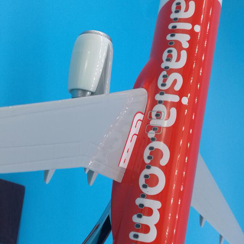 37CM Red classic Malaysia Air airline Aircraft Model 1/200 Scale plane Airbus A320-200 W base alloy resin Plastic airplane Toys